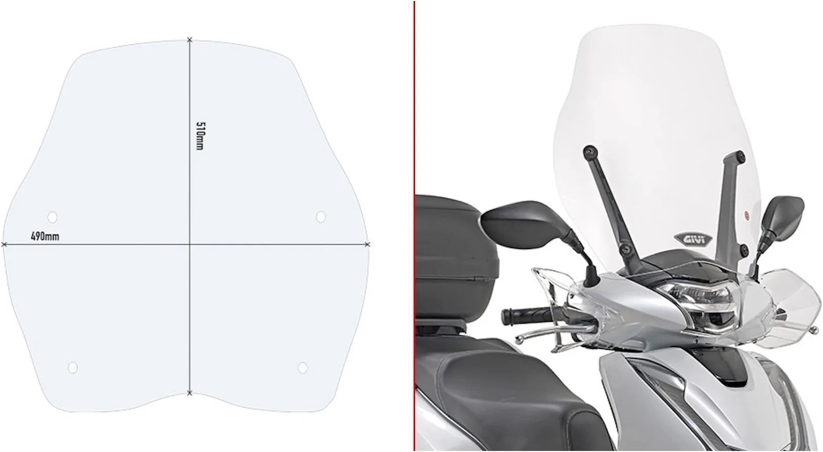 Pare-Brise Incolore - Givi Compatible Avec Niu Nqi (2019-2024)