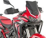 Bulle Basse Sportive Noir Mat - Givi Compatible Avec Honda Crf 1100 L Africa Twin (2020-2023)