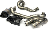 Système D'Échappement Complet Sans Homologation Acoustique Full Titanium Carbon Cap - Termignoni Compatible Avec Ducati Multistrada 1260 (2018-2020)