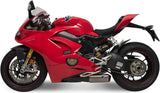 Double Sortie D'Échappement Sans Homologation Acoustique Titanium Aluminium Cap - Termignoni Compatible Avec Ducati Panigale V4 R (2018-2021)