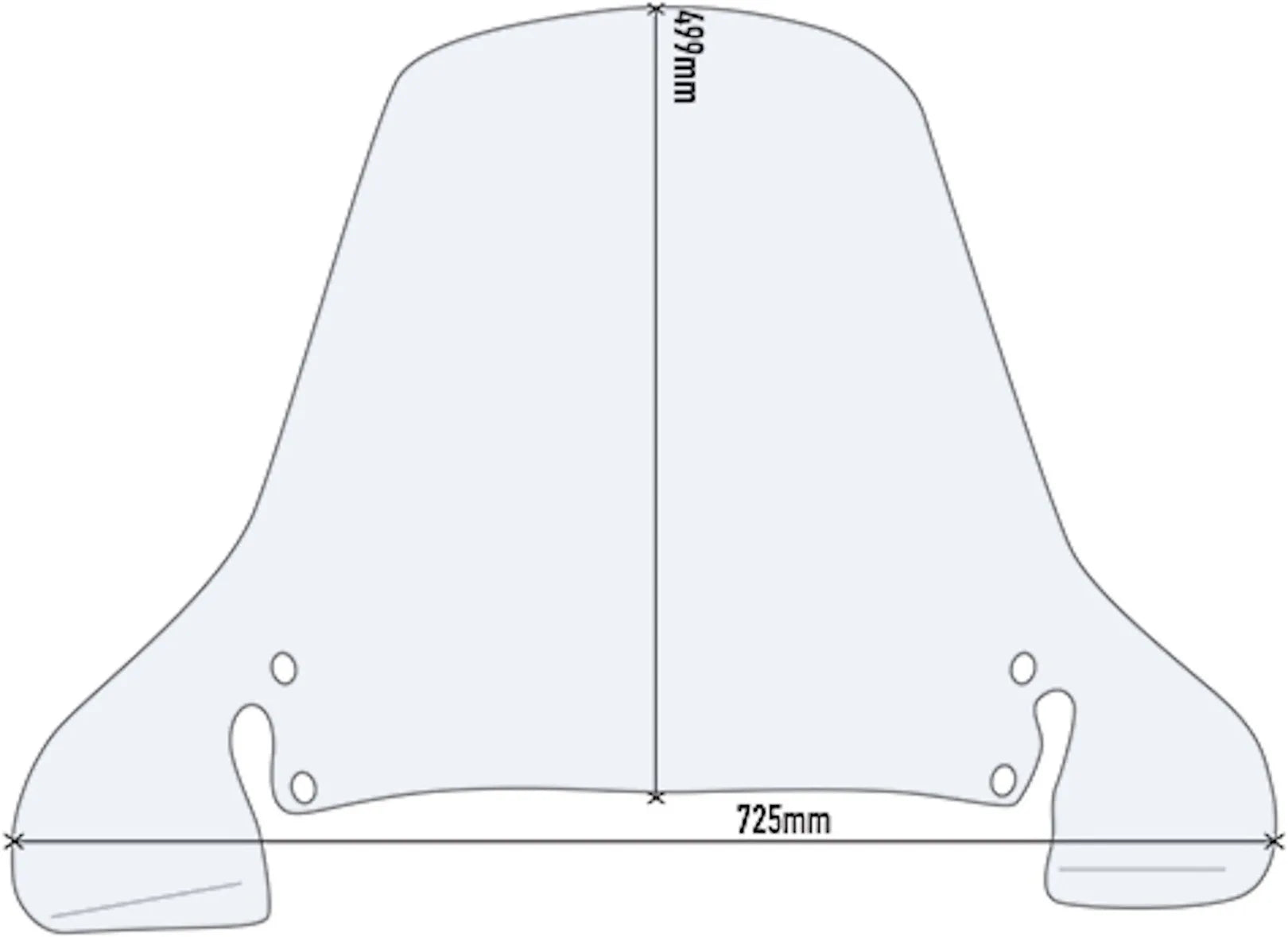 Pare-Brise Incolore D199St - Givi Compatible Avec Peugeot Sv 250 (2002)