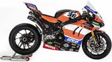 Système D'Échappement Complet Sans Homologation Acoustique Wsbk Replica Full Titanium Noir Carbon Cap - Termignoni Compatible Avec Ducati Panigale V4 (2018-2023)