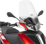 Pare-Brise Incolore - Givi Compatible Avec Piaggio Mp3 125 - 300 Yourban (2011-2018)