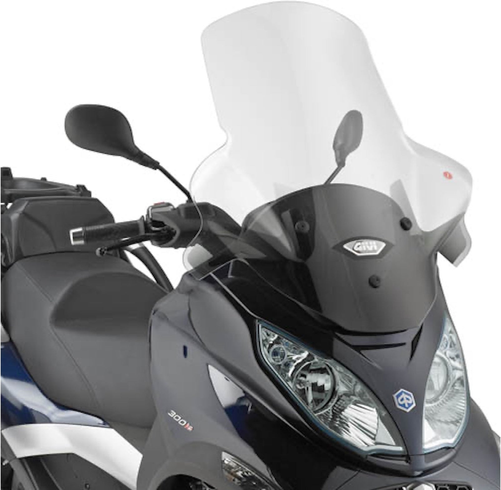 Transparent Wind-Screen - Givi Compatible With Piaggio Mp3 500 Business (2012-2013)