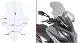 Transparent Wind-Screen - Givi Compatible With Kymco Xciting 400 I S Tcs (2018-2024)