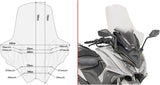 Pare-Brise Incolore - Givi Compatible Avec Kymco Ak 550 Ets (2017-2024)