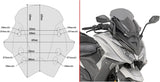 Pare-Brise Basse Sportive Fumée - Givi Compatible Avec Kymco Ak 550 Ets (2017-2024)