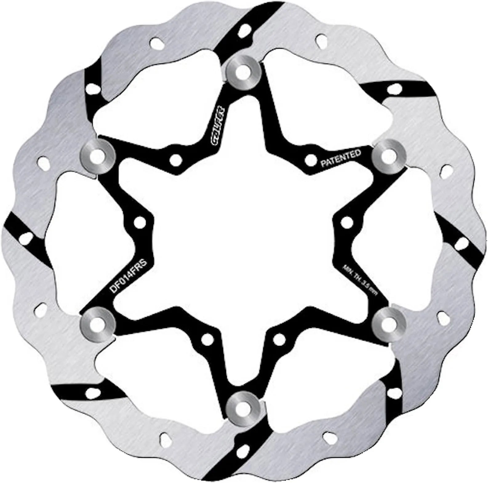 Front Floating Oversized Grooved Wave Brake Disc - Galfer Compatible With Sur Ron Ultra Bee Off Road (2024)