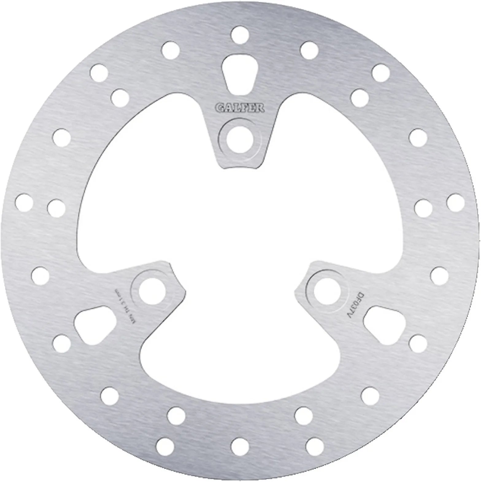 Front Fixed Round Brake Disc - Galfer Compatible With Pgo T-Rex 50 (1999)