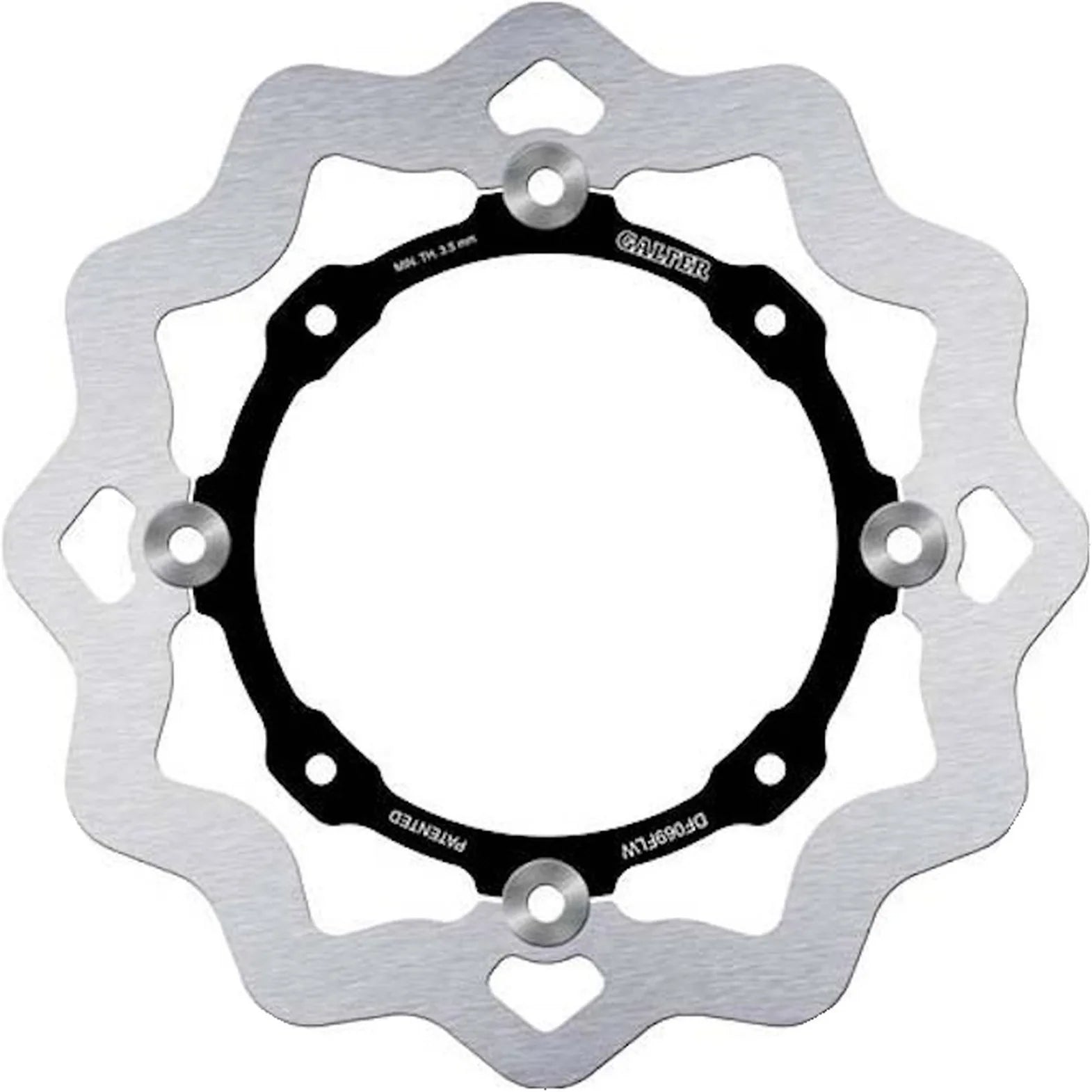 Disque De Frein Arrière Flottant Wave - Galfer Compatible Avec Hm Easy 230 F Motard (2004)