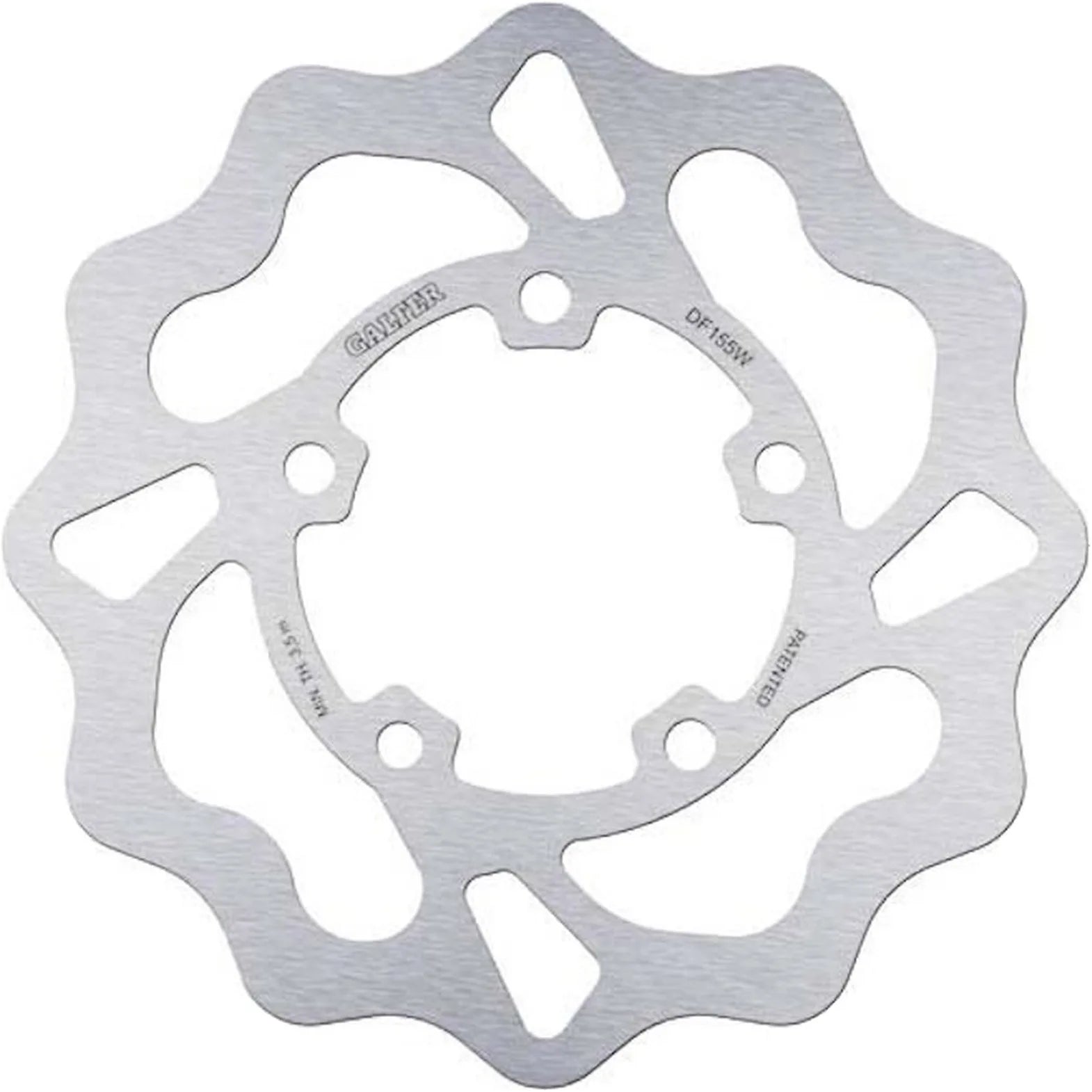 Rear Fixed Wave Brake Disc - Galfer Compatible With Kawasaki Zx 7 Rr (1996)