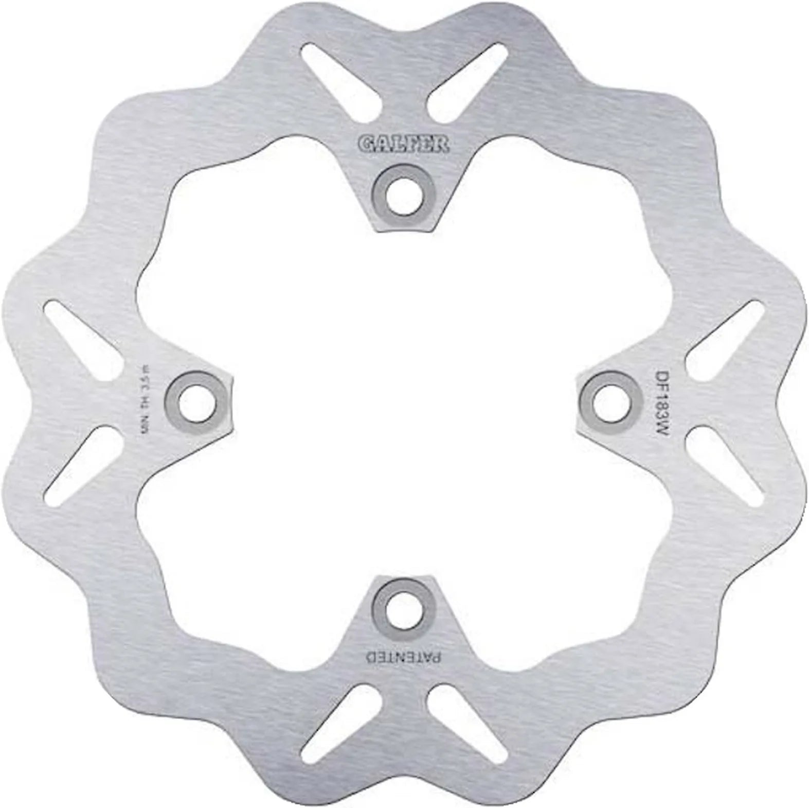 Rear Fixed Wave Brake Disc - Galfer Compatible With Kawasaki Zzr 600 (1993)