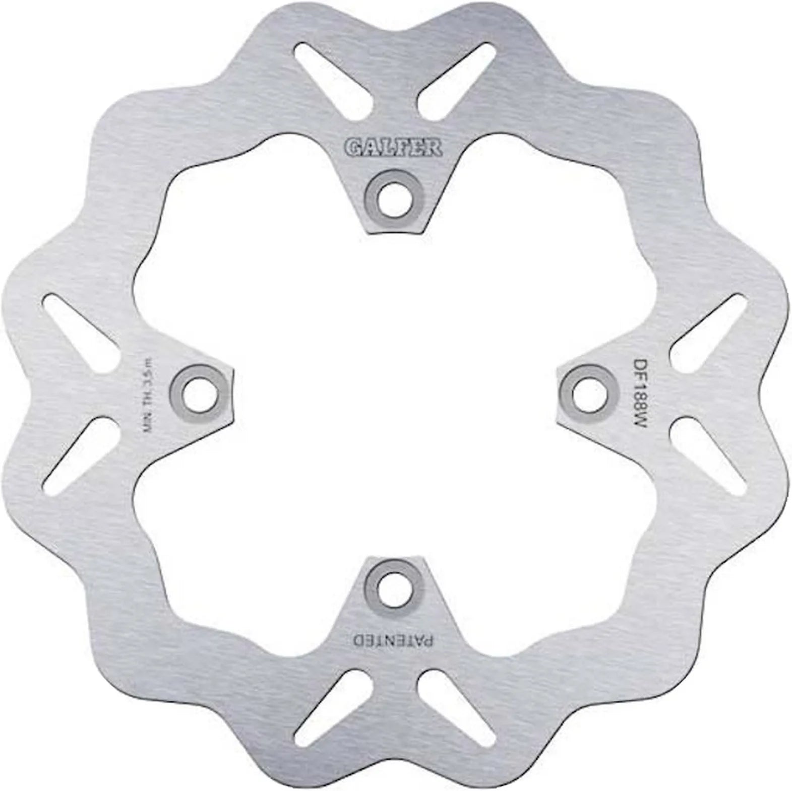 Rear Fixed Wave Brake Disc - Galfer Compatible With Kawasaki Zx-6R (1995-1997)