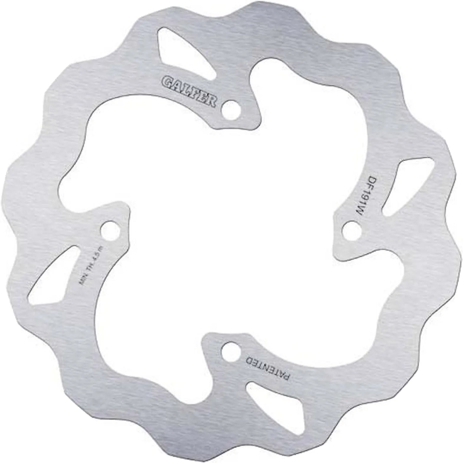 Rear Left Fixed Wave Brake Disc - Galfer Compatible With Kawasaki Versys 650 Abs (2006-2014)