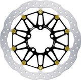 Front Floatech Racing Wave Brake Disc - Galfer Compatible With Kawasaki Zx 10R Ninja Abs (2016)
