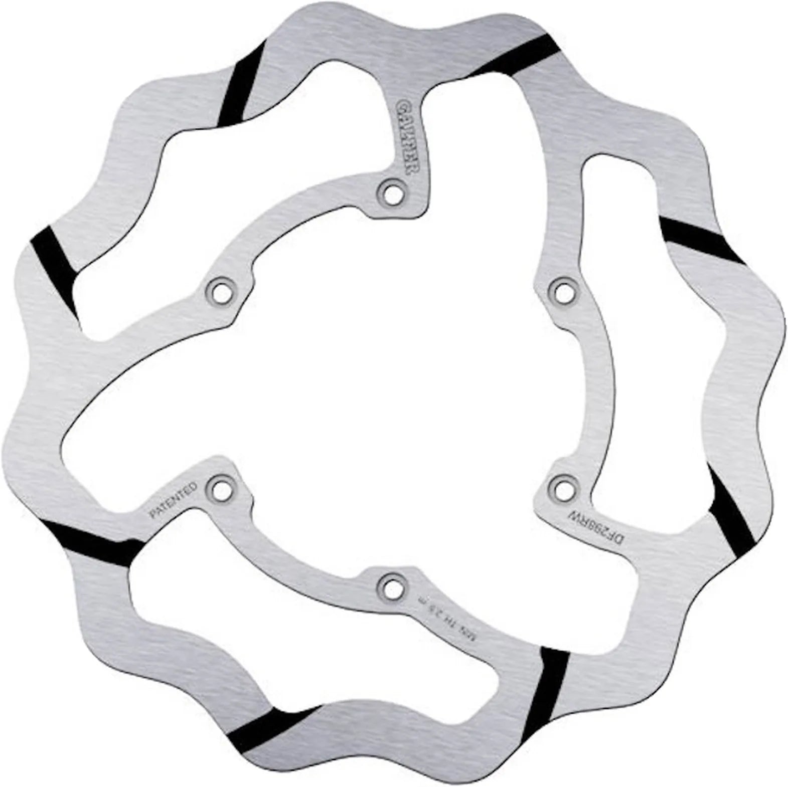 Disque De Frein Avant Fixe Grooved Wave - Galfer Compatible Avec Fantic Motor Xef 250 4T Black (2024)