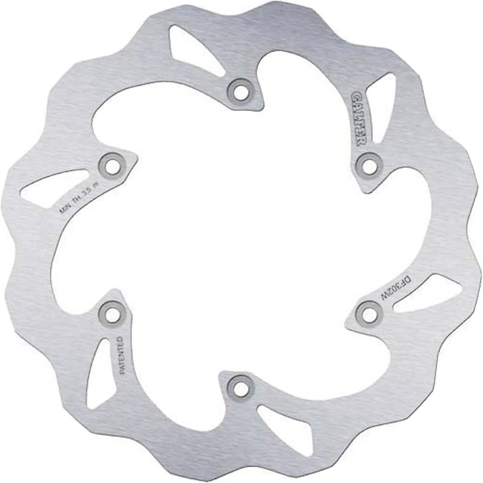 Rear Fixed Wave Brake Disc - Galfer Compatible With Suzuki Rm 125 (1988-2005)