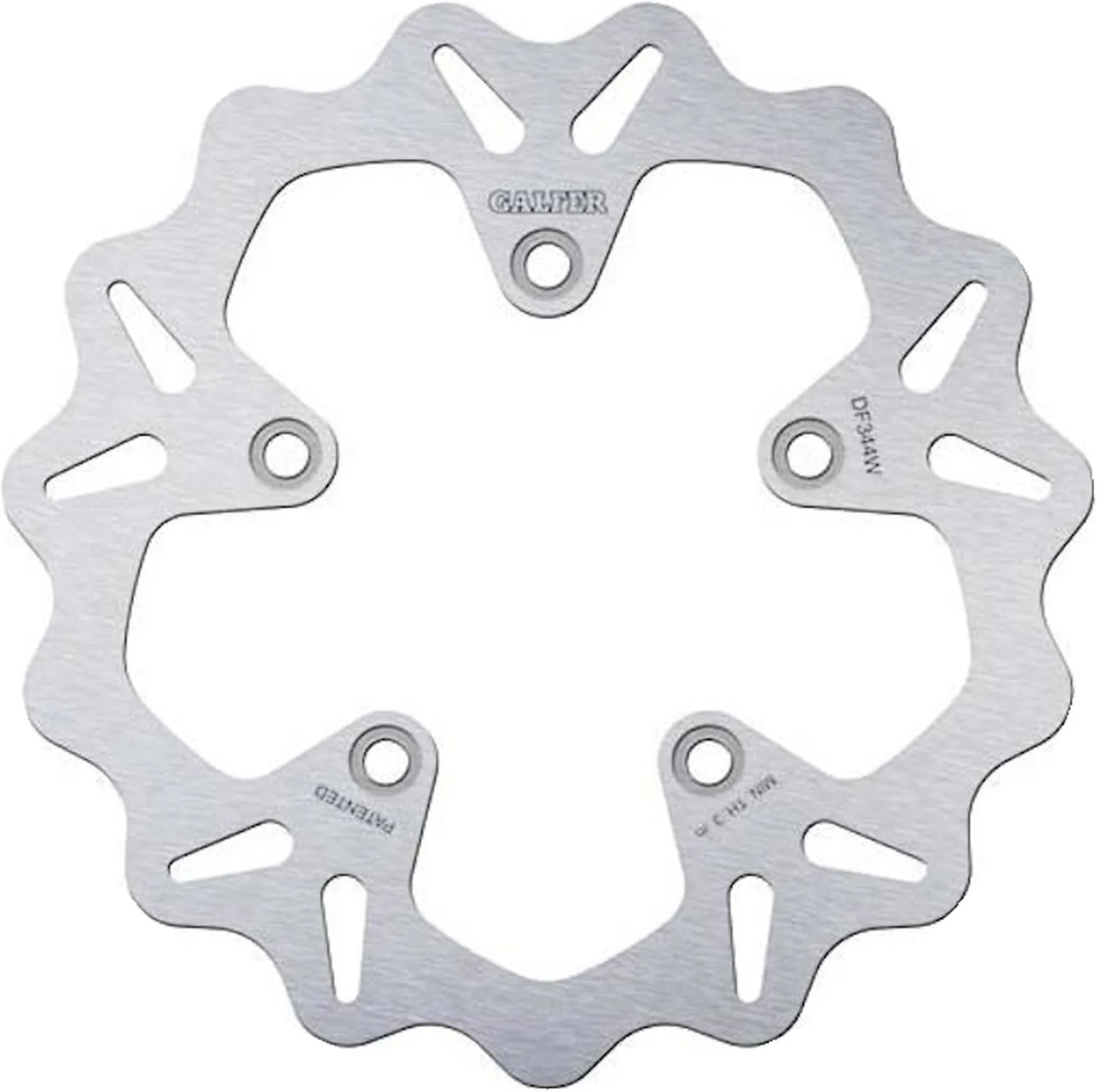 Front Right Fixed Wave Brake Disc - Galfer Compatible With Suzuki An 400 Burgman (2006)
