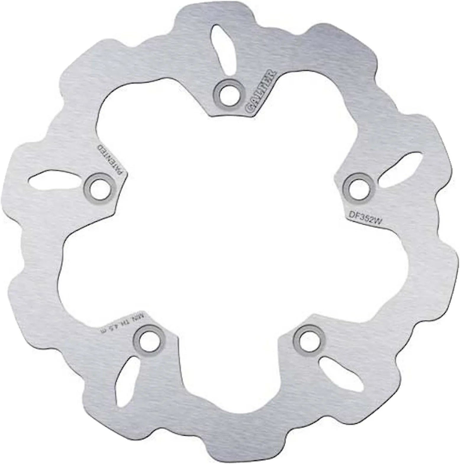 Rear Left Fixed Wave Brake Disc - Galfer Compatible With Suzuki Sv 650 X (2018)