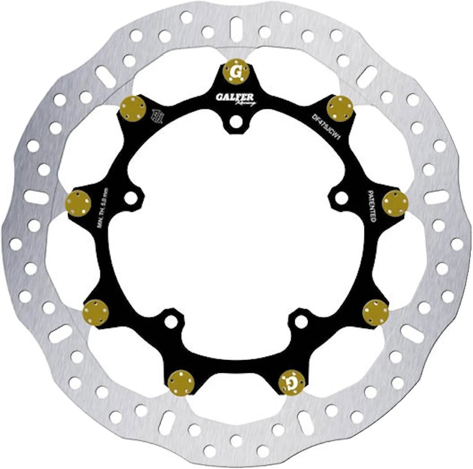 Front Floatech Racing Wave Brake Disc - Galfer Compatible With Yamaha Yzf-R1 1000 (2015-2023)