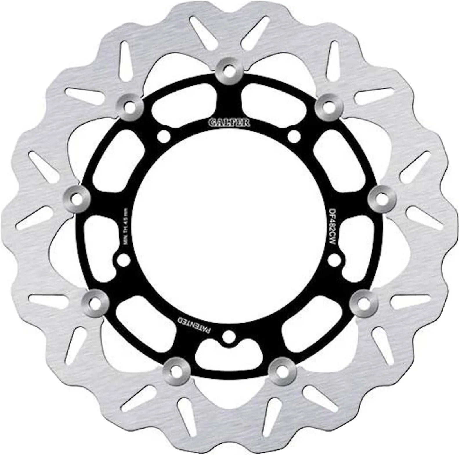 Front Floating Wave Brake Disc - Galfer Compatible With Yamaha Yzf-R46 600 (2005)