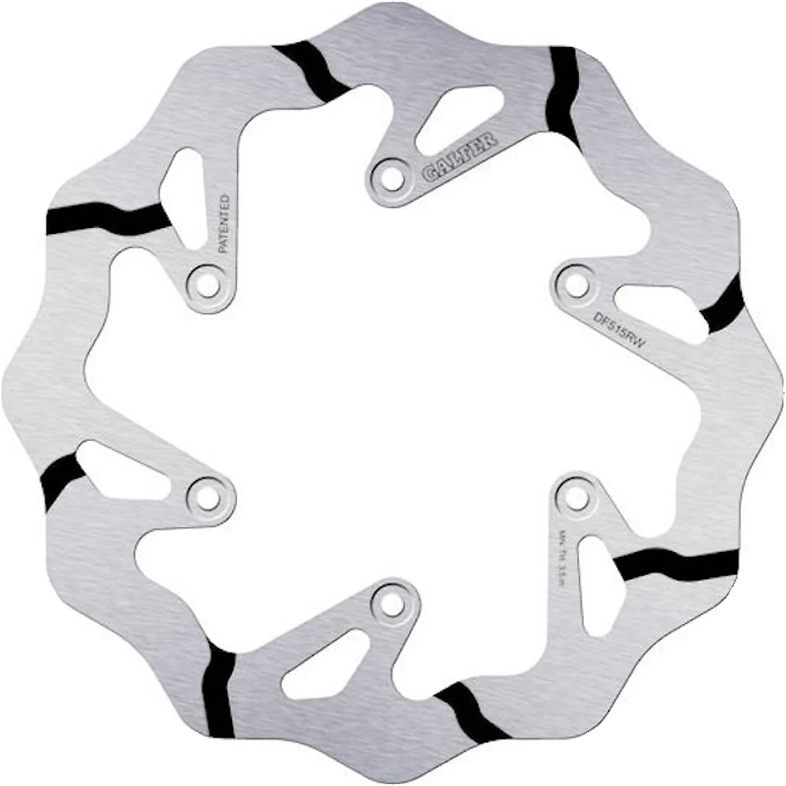 Disque De Frein Arrière Fixe Grooved Wave - Galfer Compatible Avec Fantic Motor Xef 125 2T Black (2024)