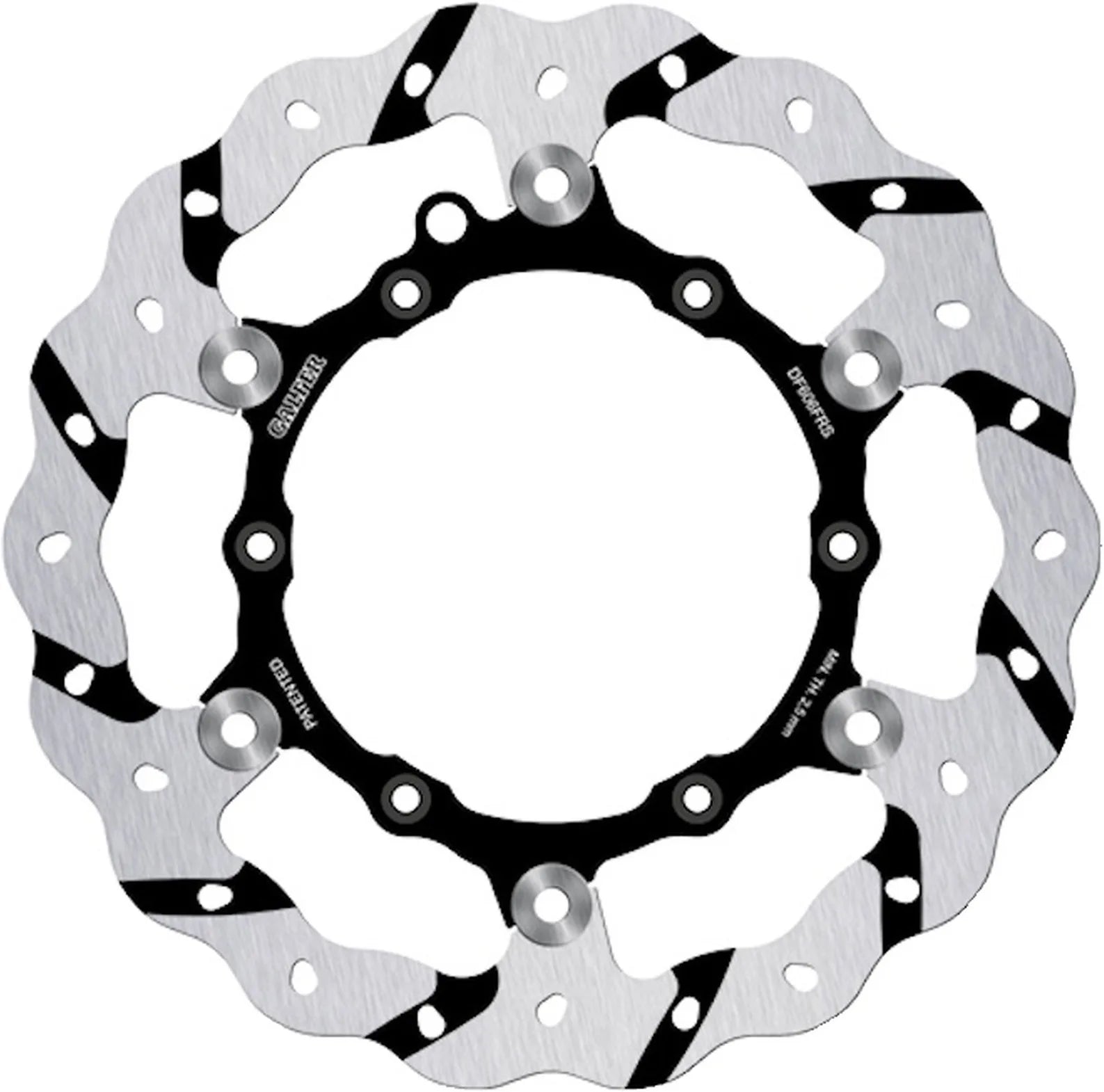 Front Floating Oversized Grooved Wave Brake Disc - Galfer Compatible With Stark Varg Mx (2022)