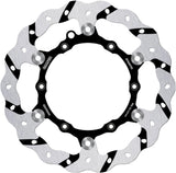Front Floating Oversized Grooved Wave Brake Disc - Galfer Compatible With Husqvarna 350 Fc (2014)