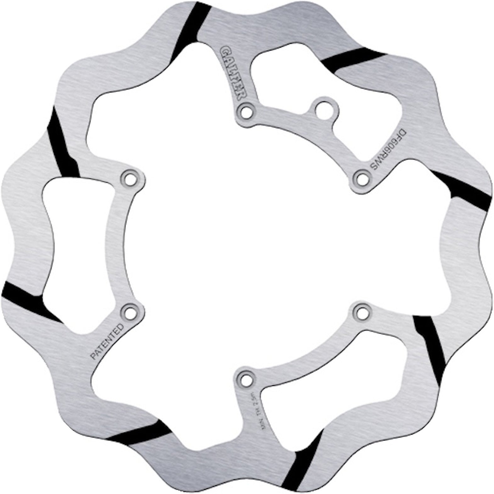 Front Fixed Oversized Grooved Wave Brake Disc - Galfer Compatible With Alfer 250 Vr Motocross (1995)