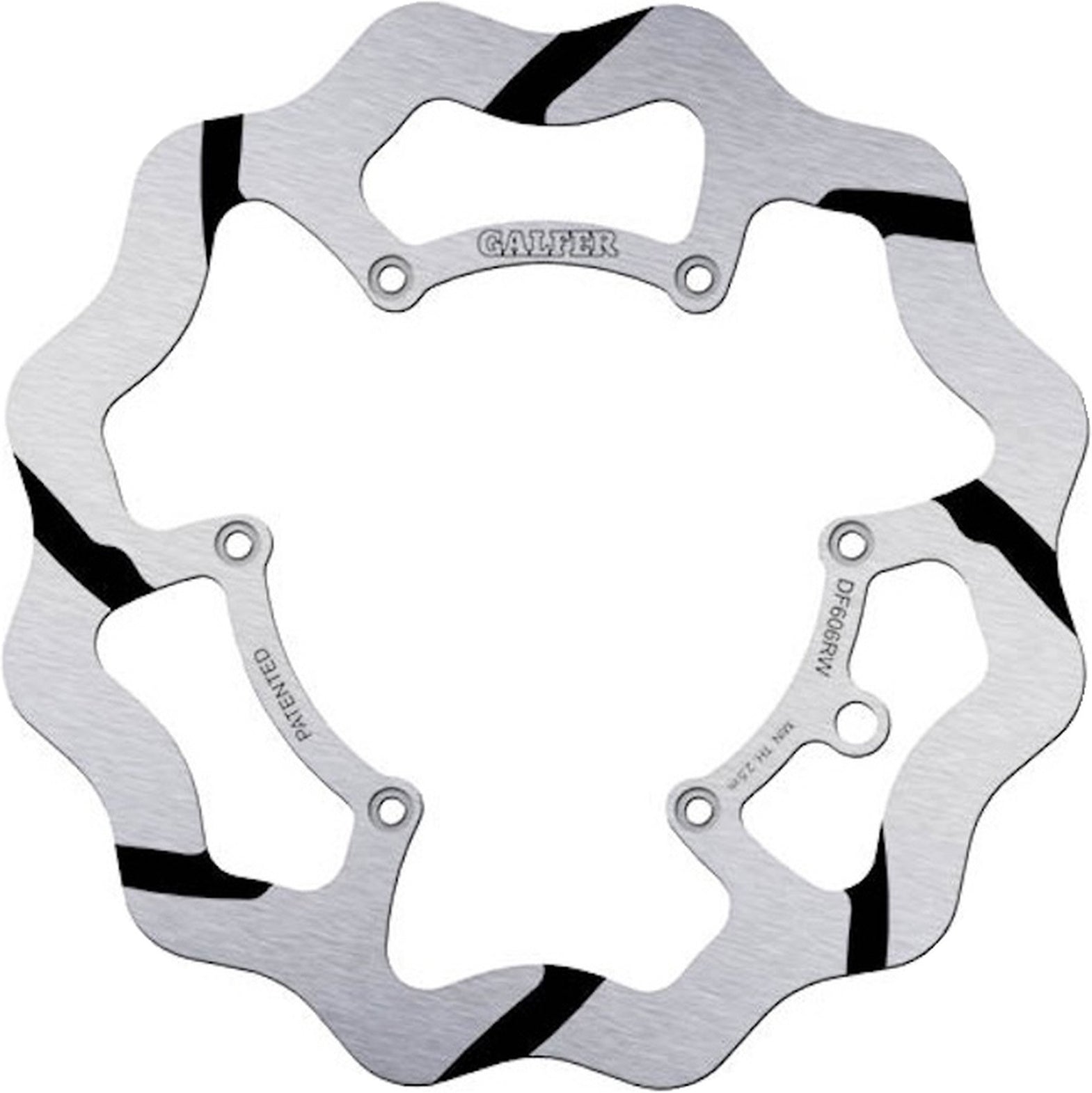 Front Fixed Grooved Wave Brake Disc - Galfer Compatible With Alfer 125 Vr 4T No Limits (2003)