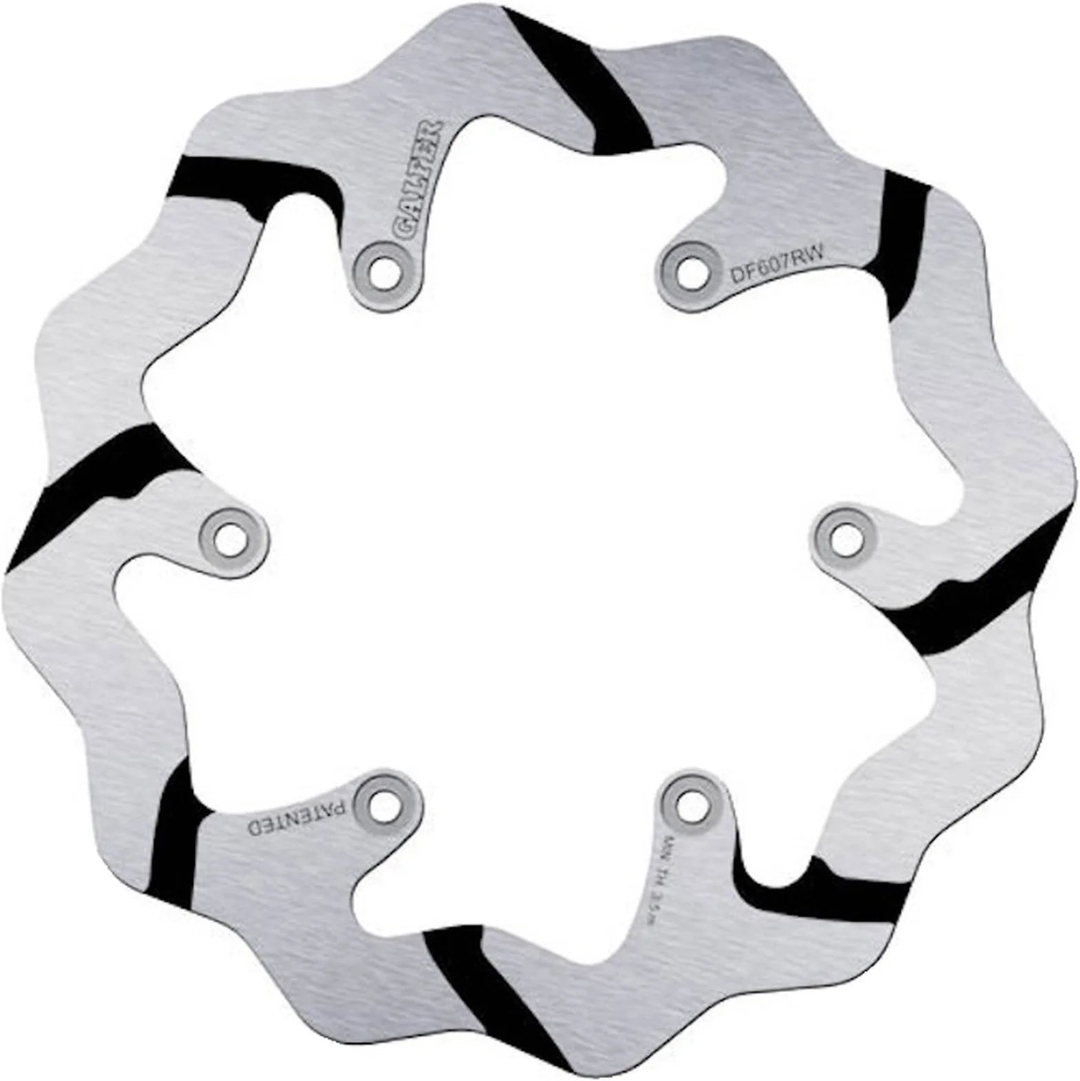Disque De Frein Arrière Fixe Grooved Wave - Galfer Compatible Avec Husaberg 350 Fe (2013)