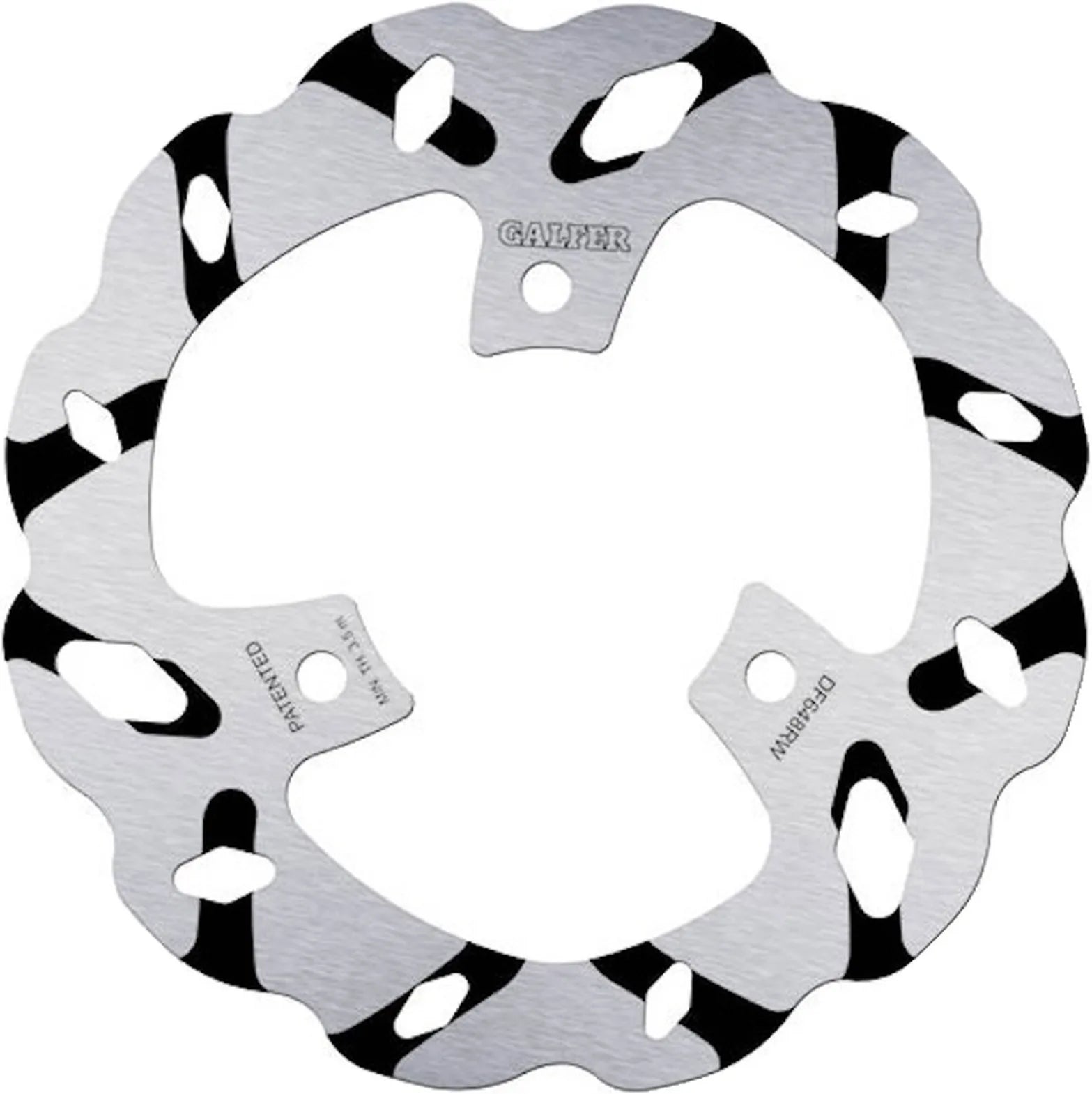 Disque De Frein Arrière Fixe Grooved Wave - Galfer Compatible Avec Aprilia Sr 50 Factory (2005)
