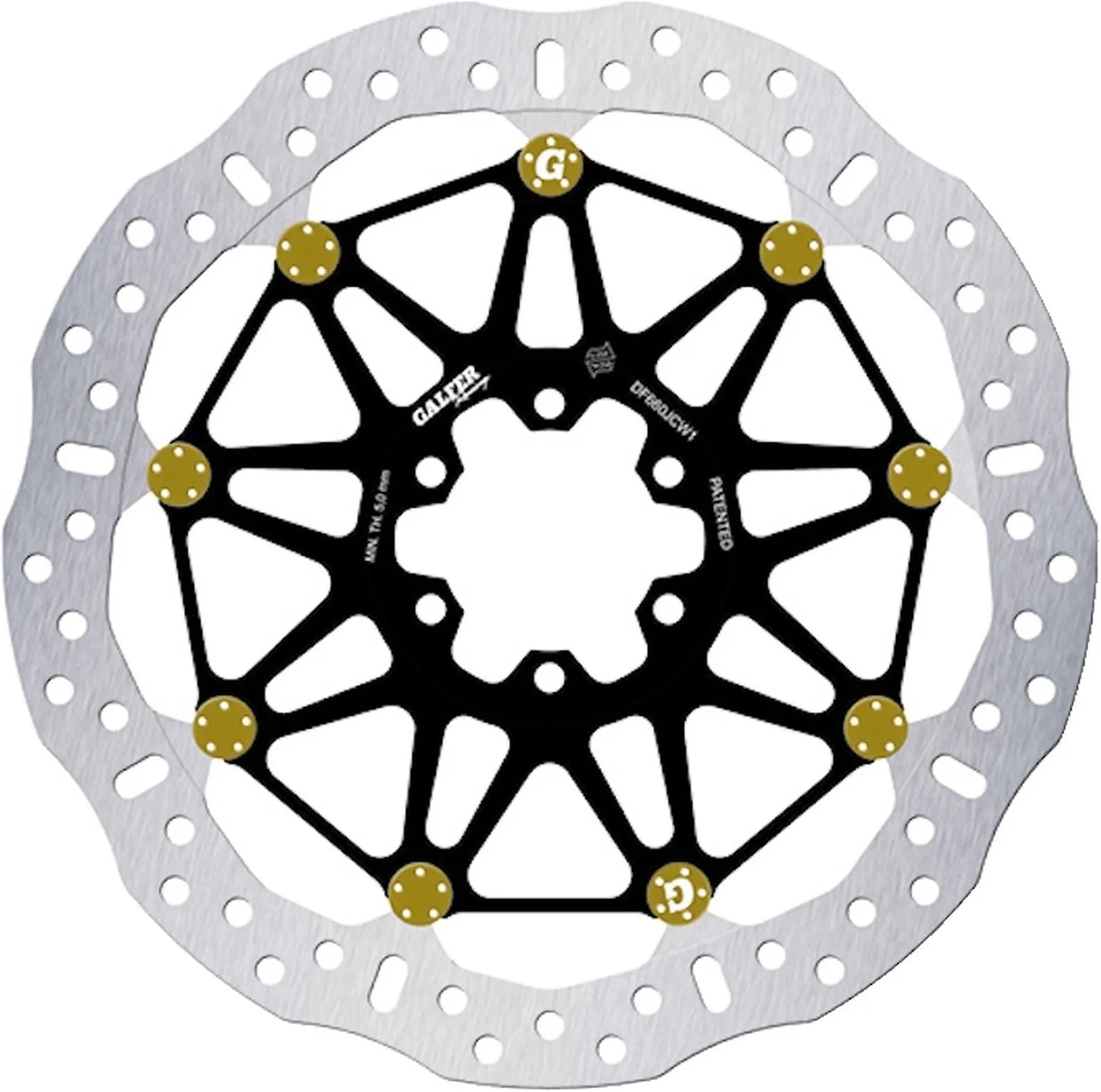 Front Floatech Racing Wave Brake Disc - Galfer Compatible With Norton Commando 961 Se (2010)