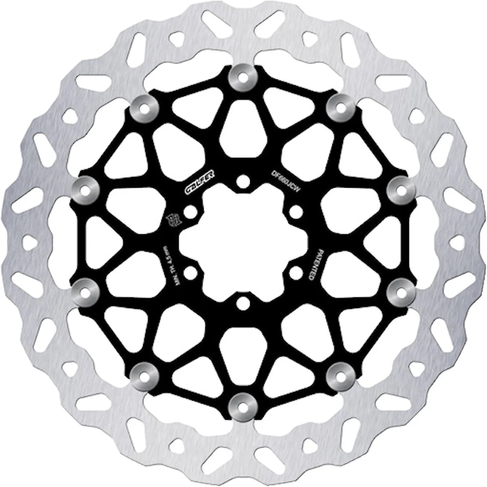 Front Floatech Wave Brake Disc - Galfer Compatible With Mondial Nuda 1000 (2003)