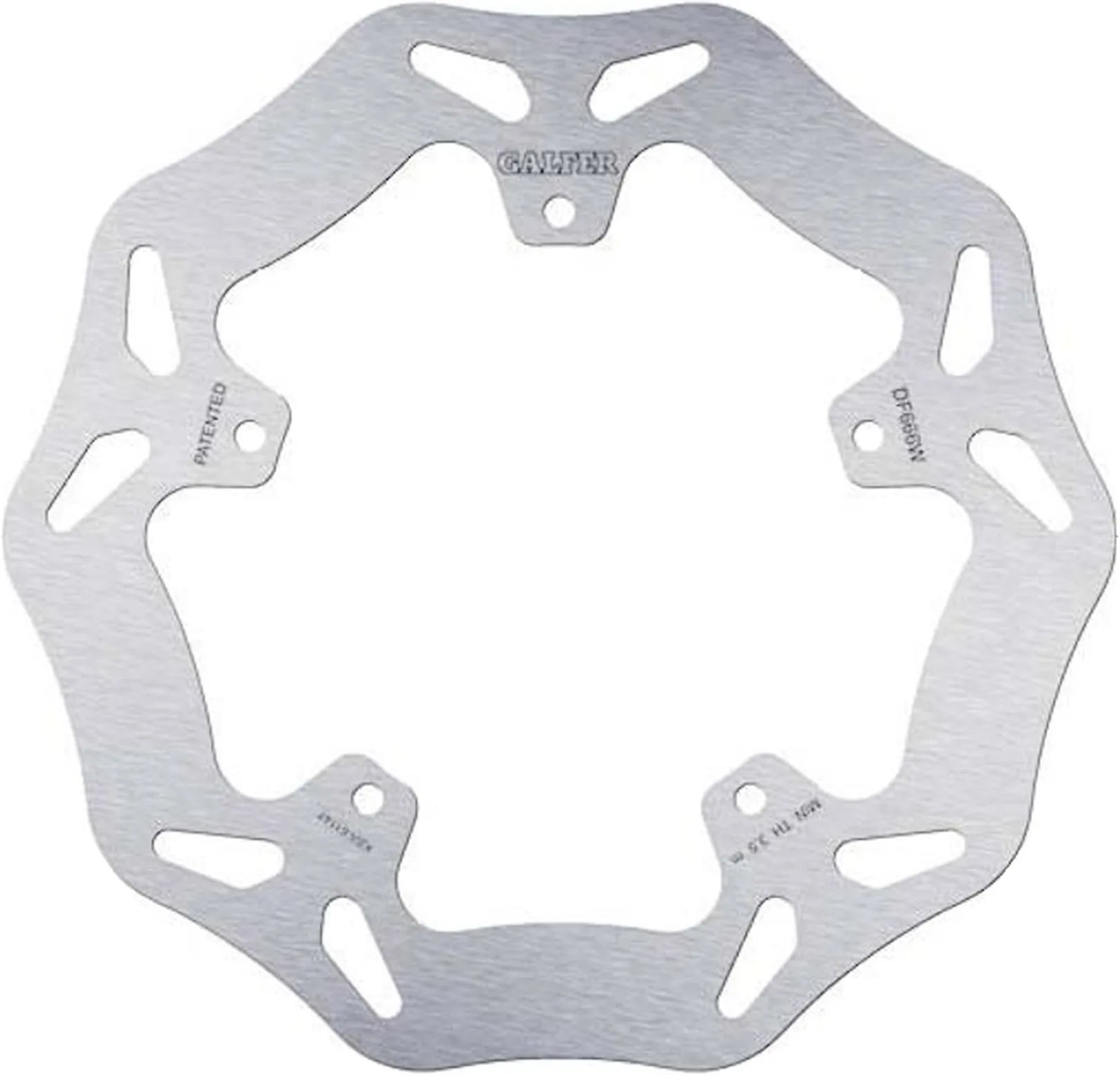 Rear Right Fixed Wave Brake Disc - Galfer Compatible With Piaggio X9 200 Evolution (2003)