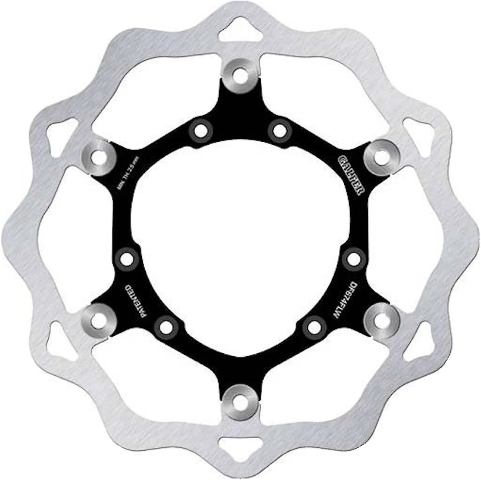 Front Floating Wave Brake Disc - Galfer Compatible With Motorhispania Ryz Pro Enduro 50 (2009)