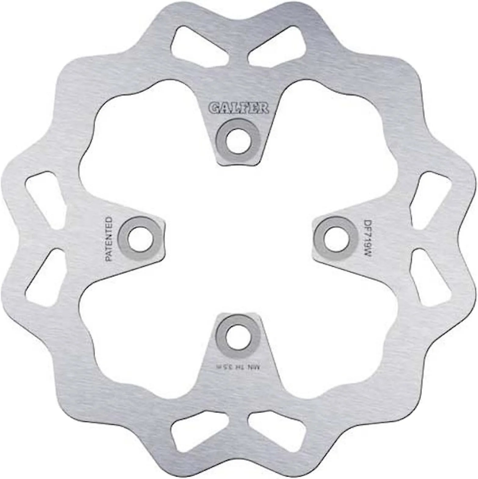 Disque De Frein Avant Gauche Fixe Wave - Galfer Compatible Avec Bombardier Traxter Max 650 (2004)