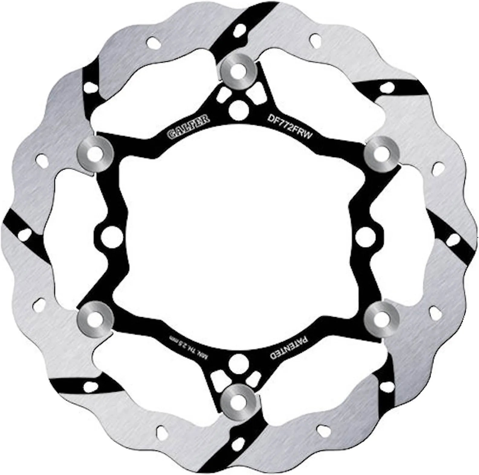 Front Floating Grooved Wave Brake Disc - Galfer Compatible With Sherco 300 Sef-R Fork Sachs (2014)