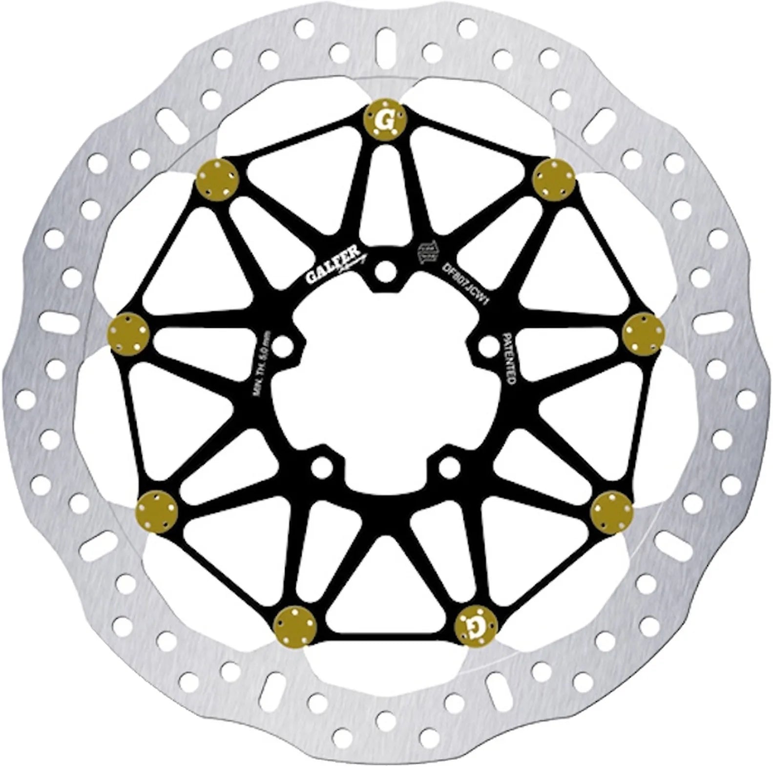 Disque De Frein Avant Floatech Racing Wave - Galfer Compatible Avec Ducati Diavel X 1260 (2019-2023)