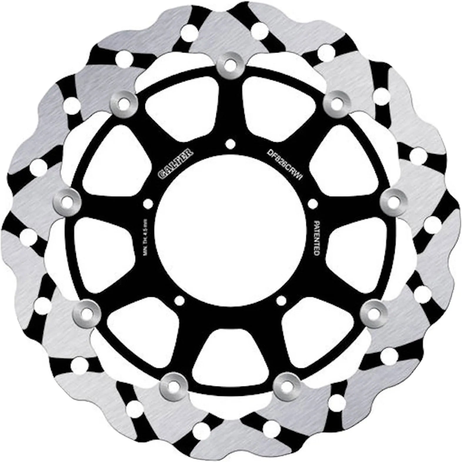 Disque De Frein Avant Flottant Grooved Wave - Galfer Compatible Avec Aprilia Sxv 550 (2006)