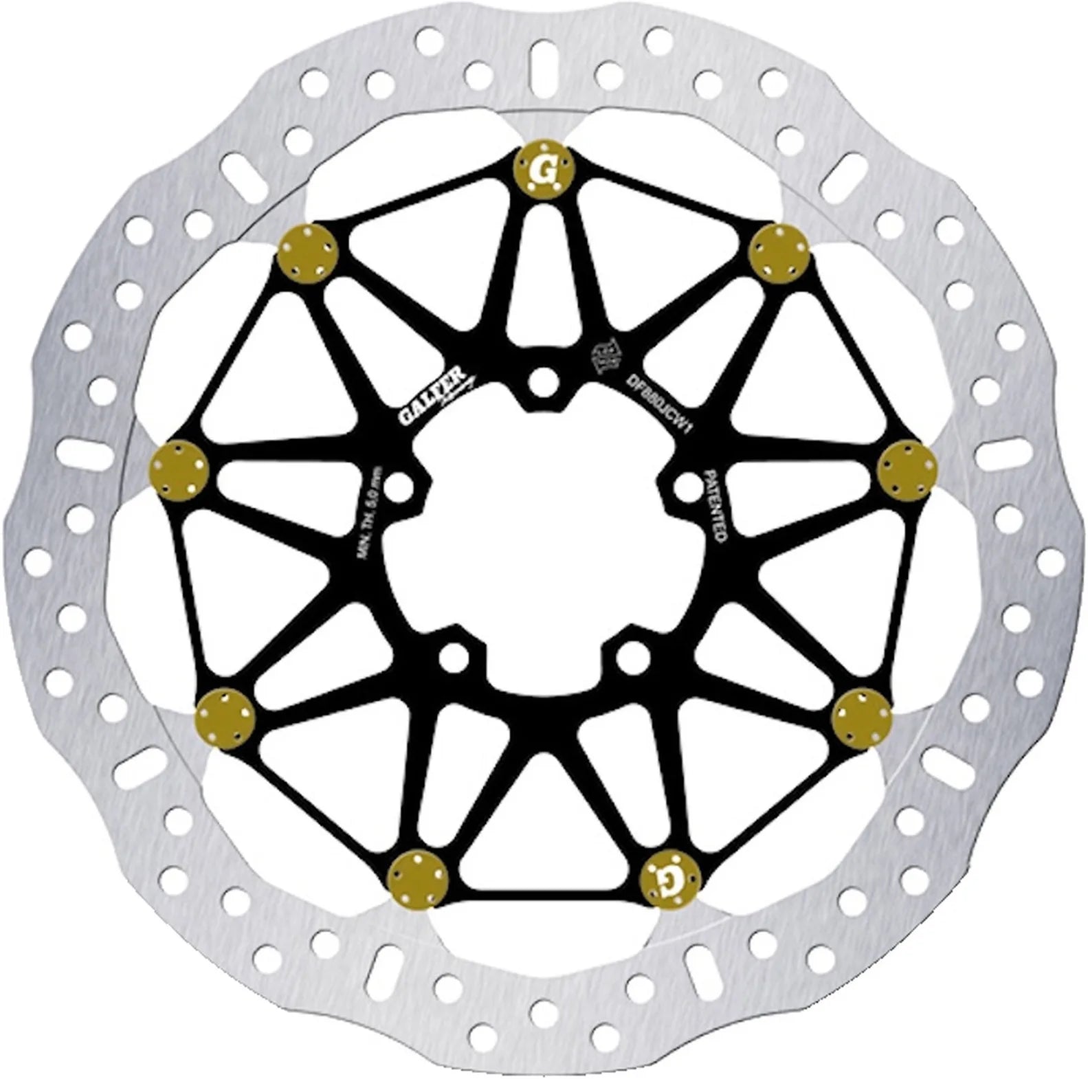 Disque De Frein Avant Floatech Racing Wave - Galfer Compatible Avec Ducati 848 (2008)