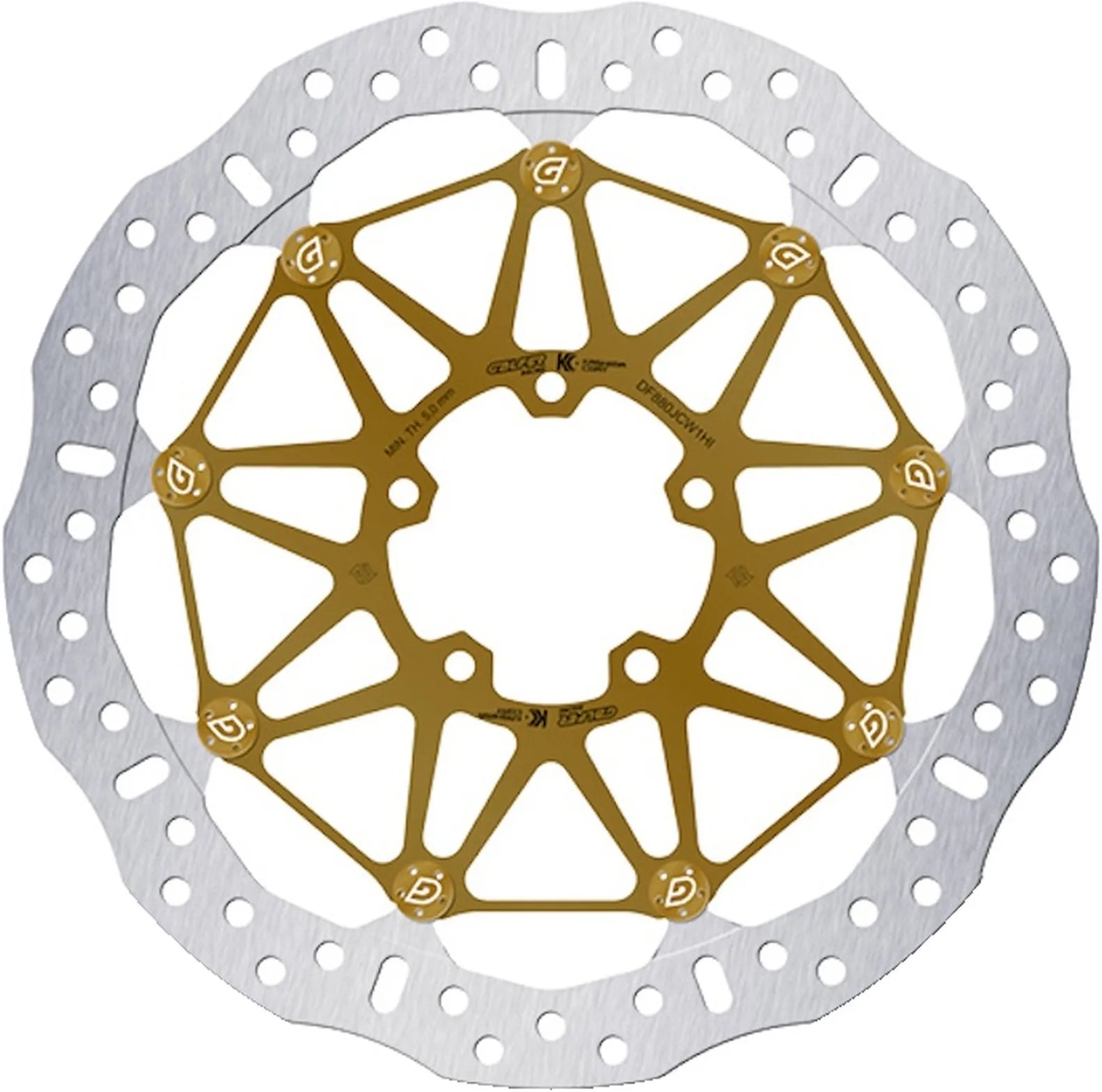 Disque De Frein Avant Floatech Racing Wave - Galfer Compatible Avec Ducati 848 Streetfighter Evo Sp (2011-2015)