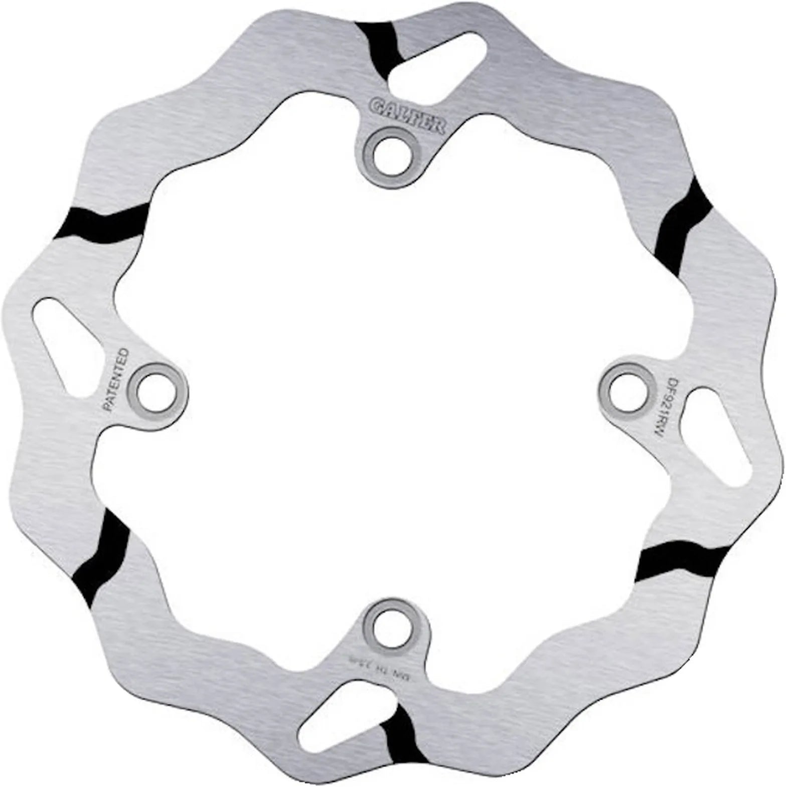 Rear Fixed Grooved Wave Brake Disc - Galfer Compatible With Sherco 300 Se Fork Sachs (2014)