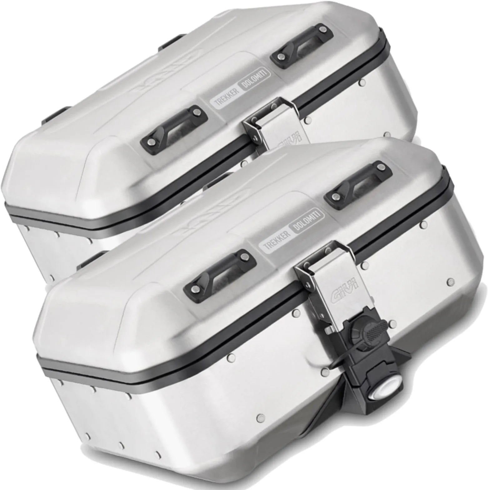 Valises Laterales Monokey Trekker Dolomiti Aluminium 60 Lt Trekker Dolomiti Aluminium - Givi Compatible Avec Ktm 890 Smt (2023-2024)