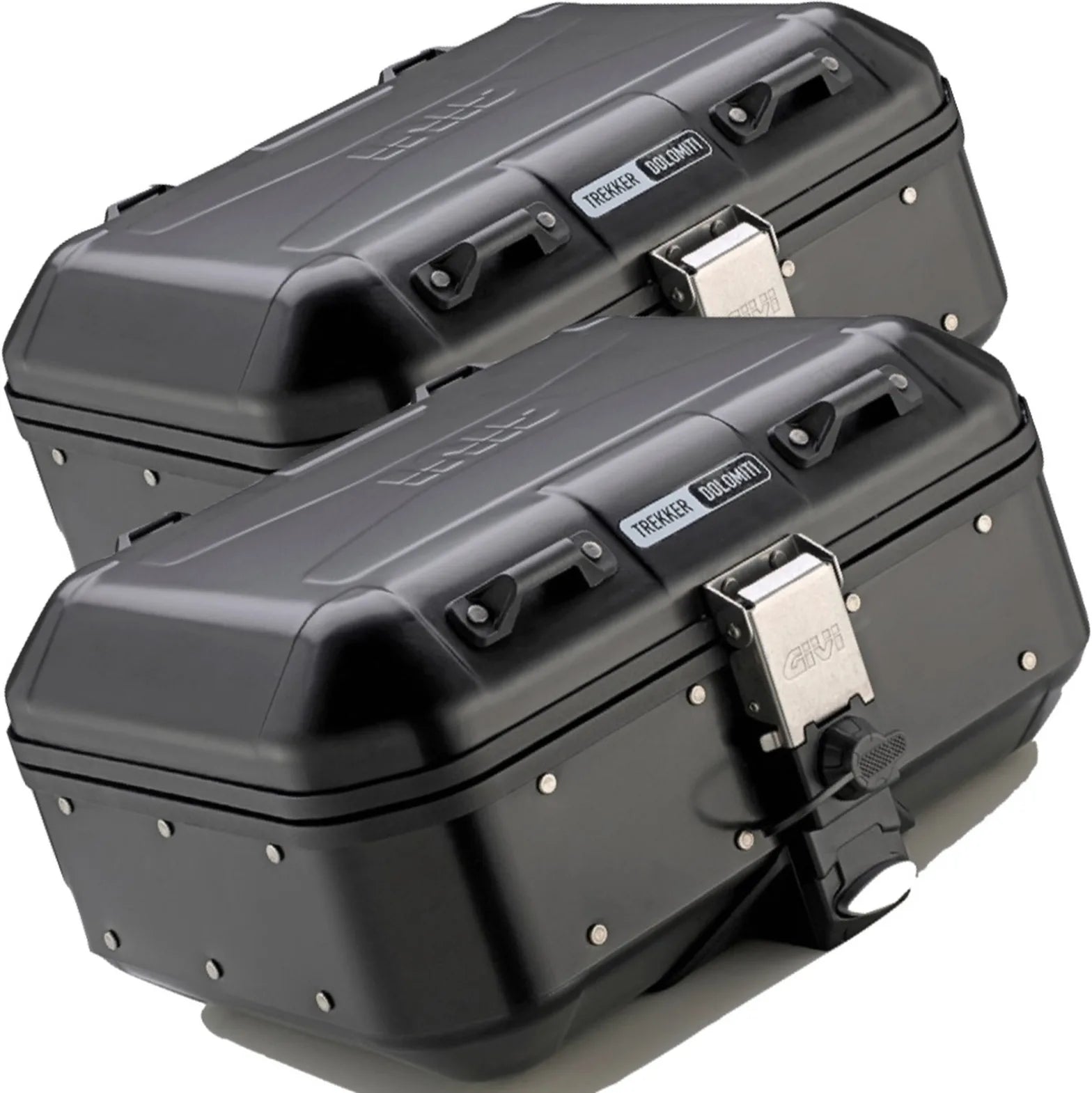 Valises Laterales Monokey Trekker Dolomiti Aluminium Noir 60 Lt Trekker Dolomiti Aluminium - Givi Compatible Avec Ktm 1290 Super Adventure R (2021-2024)