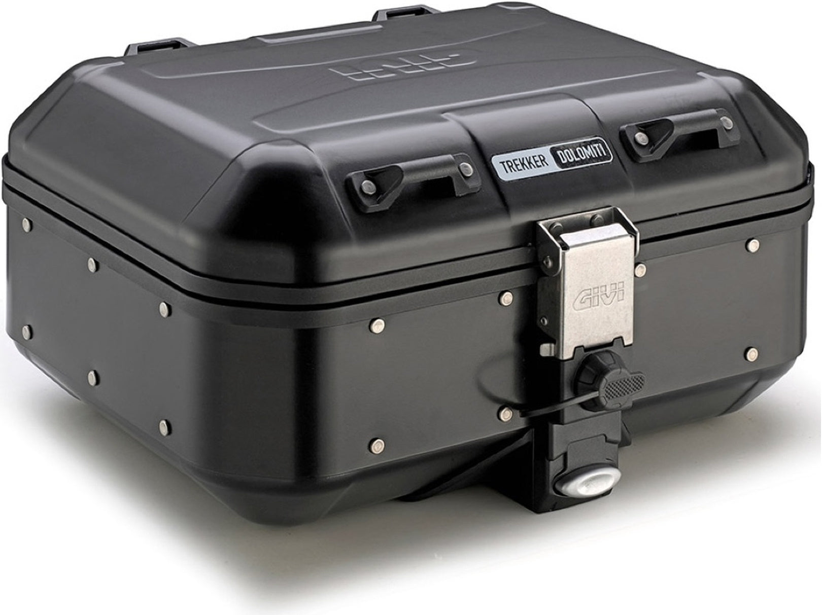 Monokey Trekker Dolomiti Black Aluminium Top Case - 30 Lt Trekker Dolomiti Aluminium - Givi Compatible With Ducati Multistrada 1200 (2013-2014)