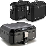 Top Case + Valises Laterales Trekker Dolomiti Aluminium Noir 102 Lt Trekker Dolomiti Aluminium - Givi Compatible Avec Honda Nc 750 S - Dct (2014-2015)