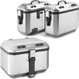 Trekker Dolomiti Aluminium Top Case + Side Cases - 118 Lt Trekker Dolomiti Aluminium - Givi Compatible With Suzuki An 650 Burgman - Executive (2013-2020)