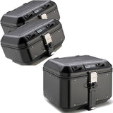 Top Case + Valises Laterales Trekker Dolomiti Aluminium Noir 106 Lt Trekker Dolomiti Aluminium - Givi Compatible Avec Honda Nc 750 S - Dct (2014-2015)