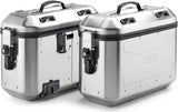 Monokey Trekker Dolomiti Aluminium Side Cases - 72 Lt Trekker Dolomiti Aluminium - Givi Compatible With Royal Enfield Super Meteor 650 (2023-2024)